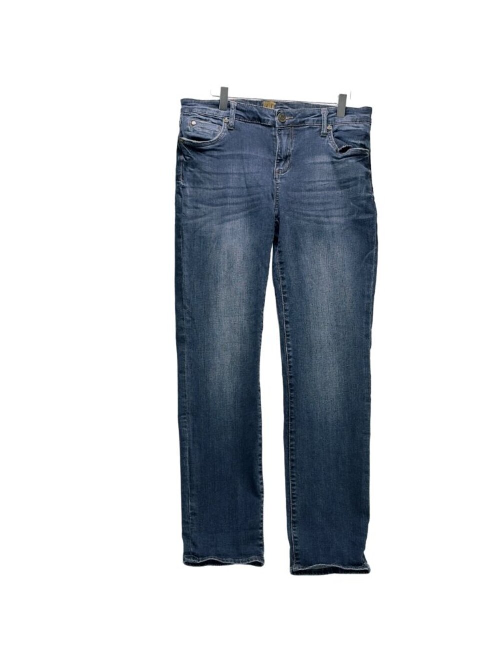 Kut From The Kloth Womens Size 10 Blue Denim Straight-Leg Jeans - Picture 3 of 8